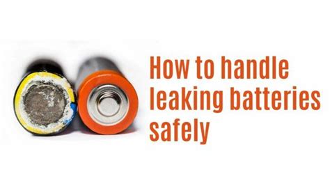 aa battery leaking fluid|How to Safely Handle Leaking Batteries: FAQs